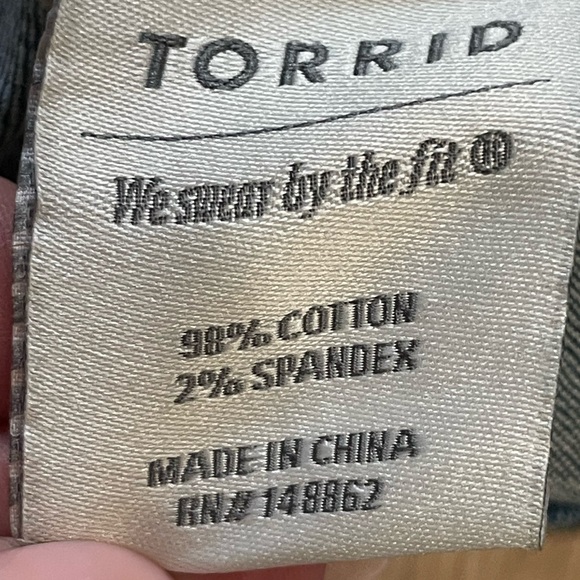 Torrid Denim Western Trucker Jacket with Rhinestone and Black Metallic Fringe 4 - Picture 11 of 14